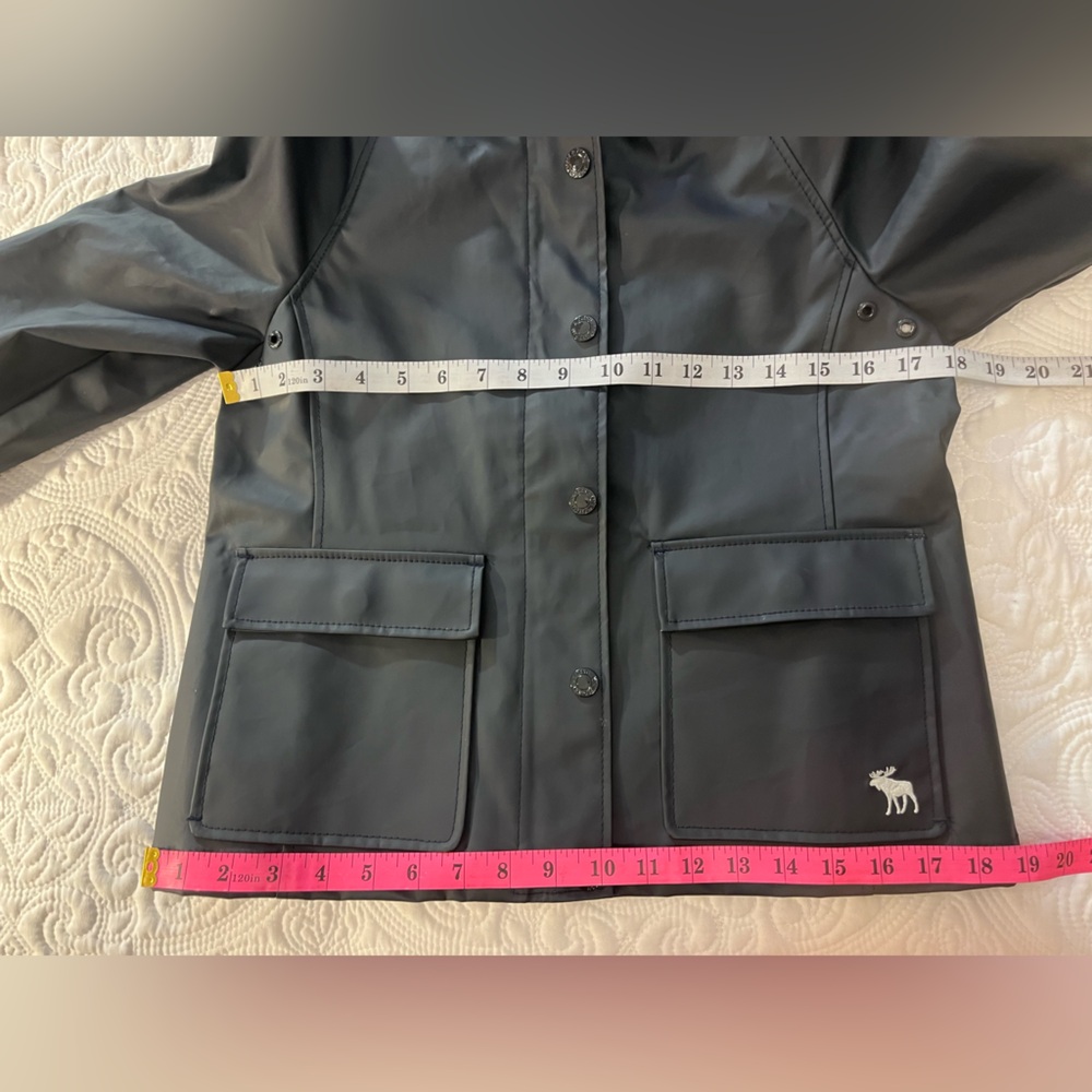 Abercrombie & Fitch Heavy-Duty Classic Juniors Rain Coat, Size M, NWOT - Picture 4 of 12